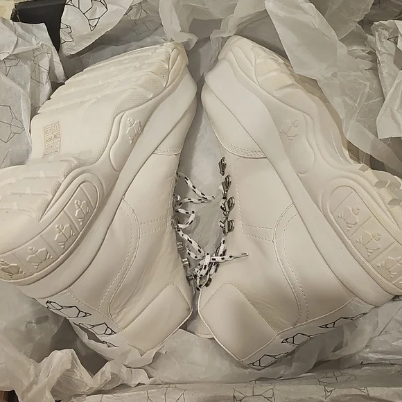 Naked Wolfe Spike Wicked White Platform High-Top Sneakers sz 7 US - Picture 11 of 15